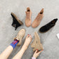 Women's Autumn Winter Leather Shoes Martin Boots Women Ladies Boots Flat Heel Ankle Boots for Women