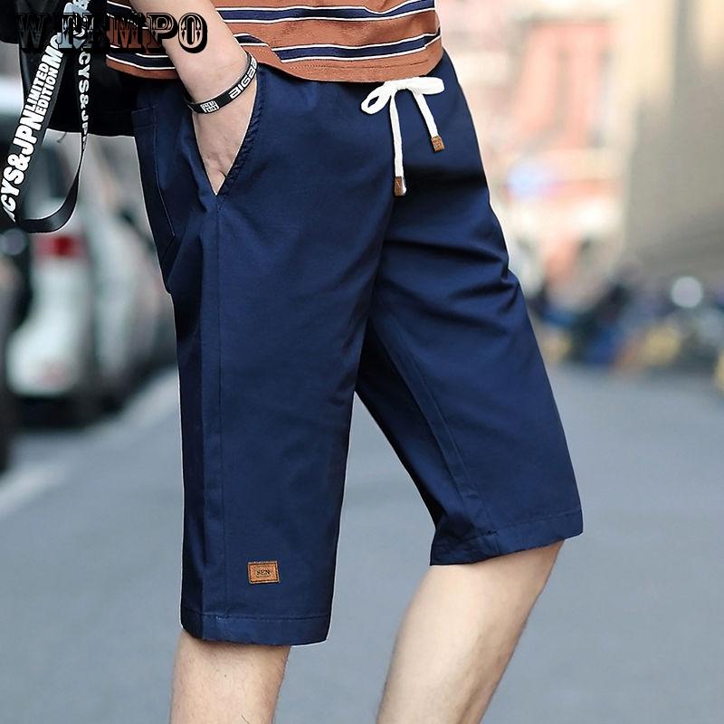 Casual Pants 2019 Summer Men's Beach Pants Large Size Cotton Short