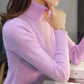 Autumn and Winter Thick Solid Color Sweater Turtleneck Pullover All-match Shirt Long-sleeved Knitted Bottoming Shirt