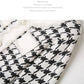 Vintage  Knitted Dress Female Autumn Winter Slim Houndstooth Sweater Dress Lace Stitching Pullover Sweater Dress