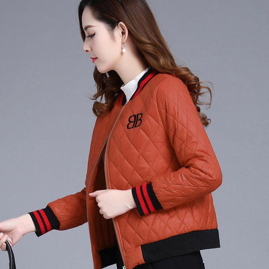 Plush Down Padded Jacket Women Short Women's Padded Jacket Korean Style Slim Small Padded Jacket Winter Coat