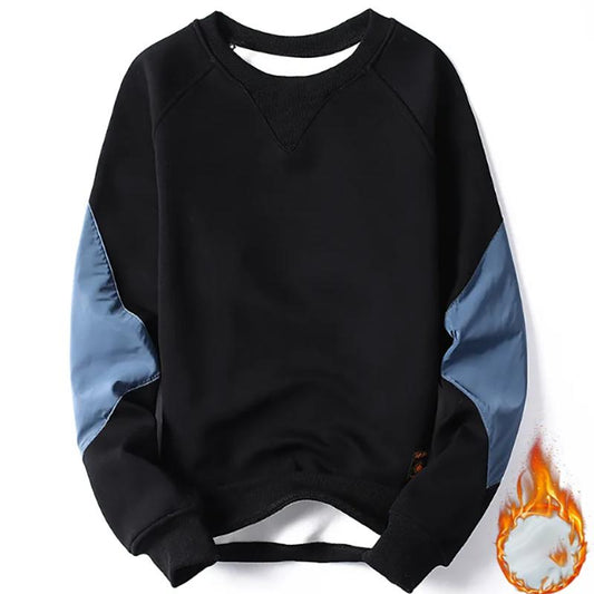Autumn Sweater Thickened Plus Velvet Round Neck Long-sleeved Bottoming Sweatshirts Men's Warm Sweater