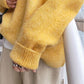 Women Winter Soft Sweater Loose Lazy Round Neck Sweater Women Long Sleeves Wear Japanese College Knit Sweater Pullover Blouse Bottoming Inside
