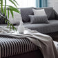 Black and White Cotton Sofa Cover Geometric Non-slip Sofa Towel Couch Cover for Corner Sofa-Cover