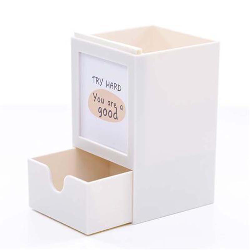Simple Multifunctional Pen Holder Small Fresh and Creative Desktop Decoration Office Storage Box