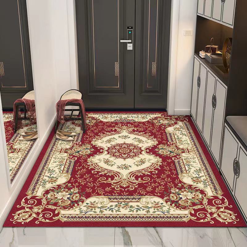 Household Carpet Bedroom Bedside Luxury Washable Carpet European Style Carpet Living Room Carpet