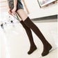 Woman Thigh High Boots  Knitting Bootleg Over Knee Boot  Ladies Winter Wedges Boots
