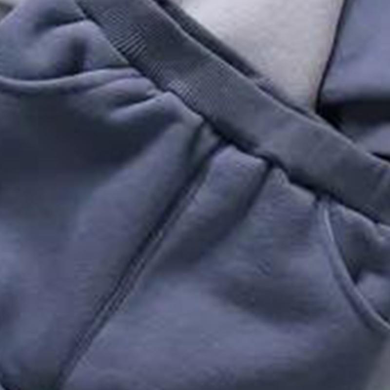 Winter Thickening and Velvet Baby Children's Cotton-padded Clothes Suit Three-piece Suit Boys and Girls Baby Sweater Cotton-padded Clothes