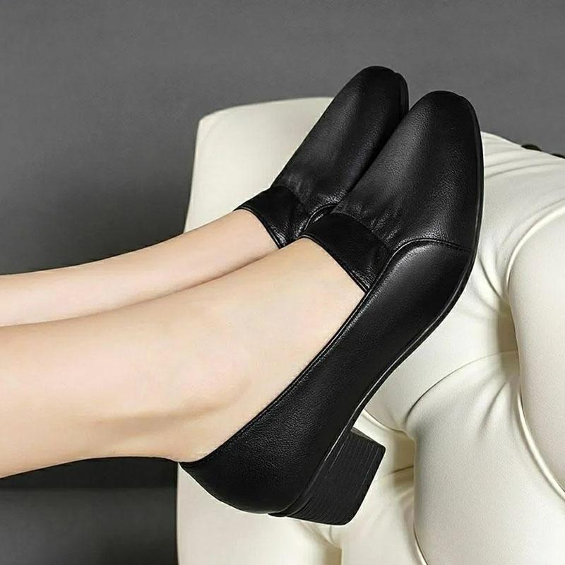 Soft Women Casual Shoes Spring and Summer Thick with Single Shoes Formal Shoes Comfortable Wild Soft Bottom Shoes