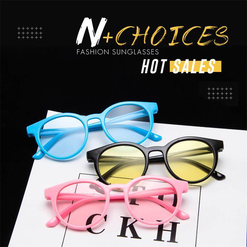 WTEMPO Fashion Round Kids Sunglasses Candy Colors Cute Child Baby Safety Sun Glasses for Baby Girls
