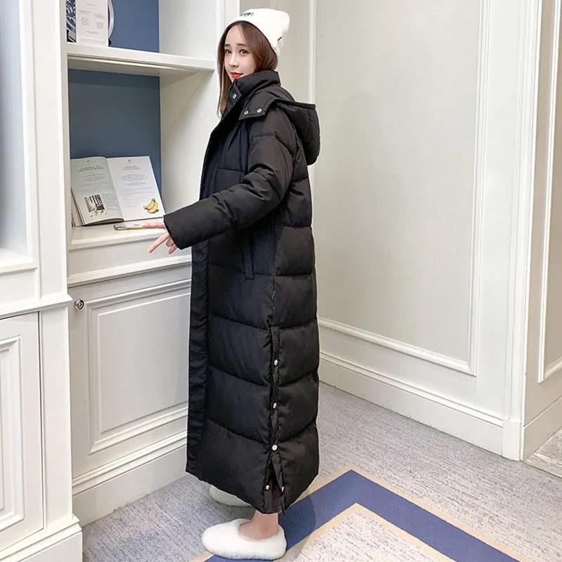 Cotton-padded Jacket Female Students' Cotton-padded Jacket Long Over-the-knee Cotton-padded Jacket Winter Jacket