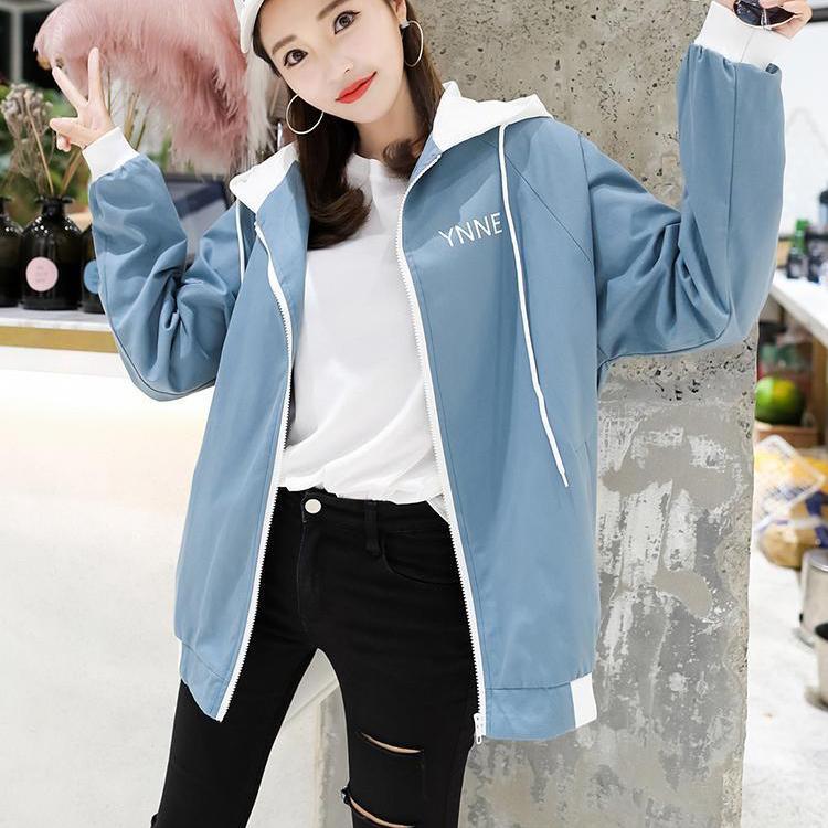 Women's Sunproof Clothes Spring and Summer Loose Versatile Hooded Cardigan Large Size Loose Streetwear Thin Coat