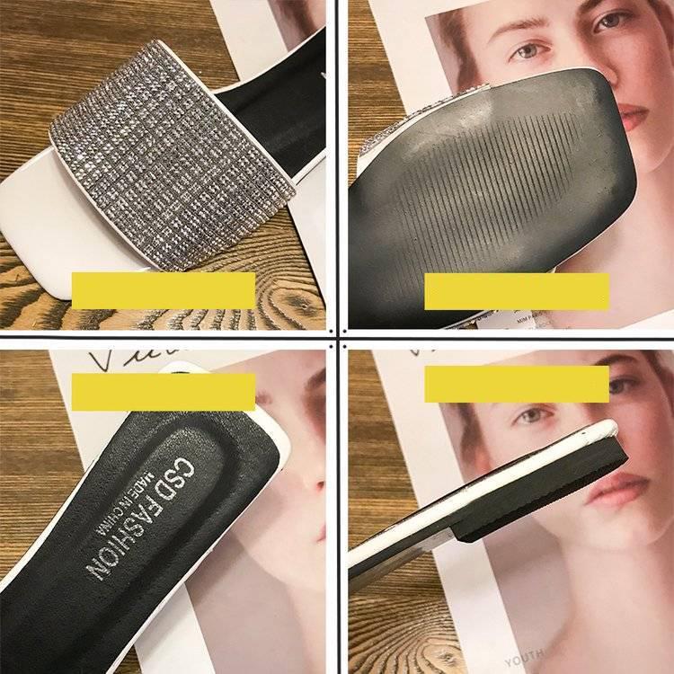 2020 Women Summer Home Slippers Flip Flops Peep Toe Sandals Glitter Sandals Platform Ladies Shoes Zapatos Mujer