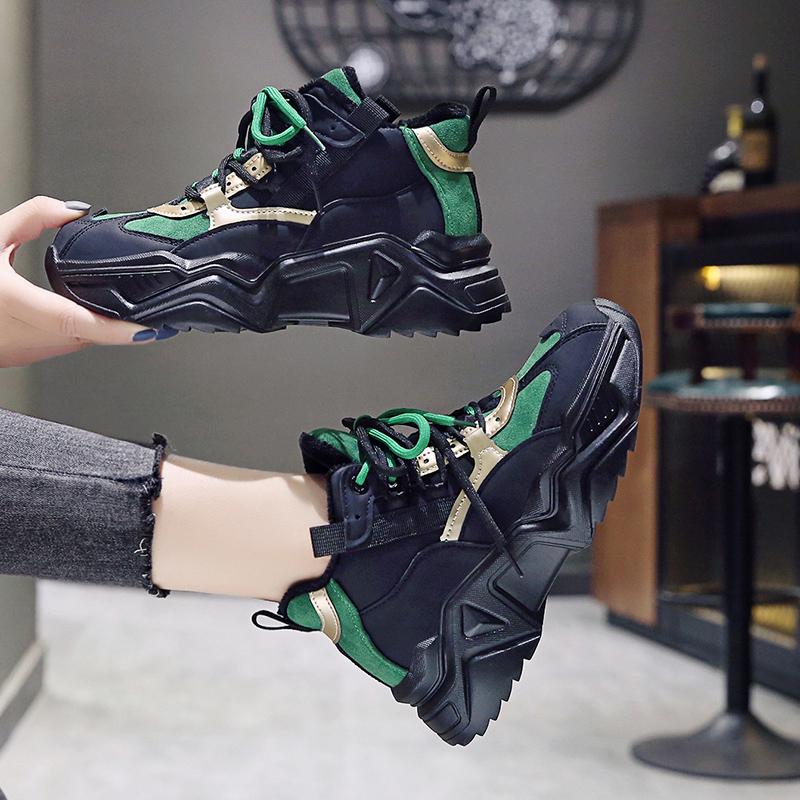 Daddy shoes female sports shoes ins female wild thick-soled shoes female students Korean version