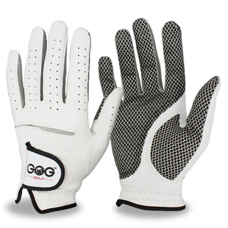 Men's Golf Gloves Sheepskin Non-slip Wear-resistant Left and Right Hand Breathable Sports Gloves Training Golf Gloves