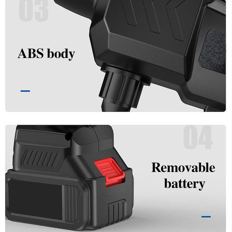 148VF Lithium Battery High Pressure Water Gun Set Car Washer Wireless Garden Sprinkler Handheld Cleaning Tool