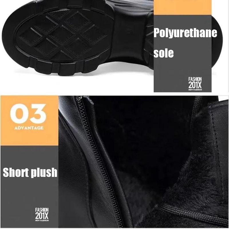 Women Winter Snow Boots  High-top Shoes Casual Woman Waterproof Warm Leather Ankle Boots Female High Quality Plush Inner Martin Boots