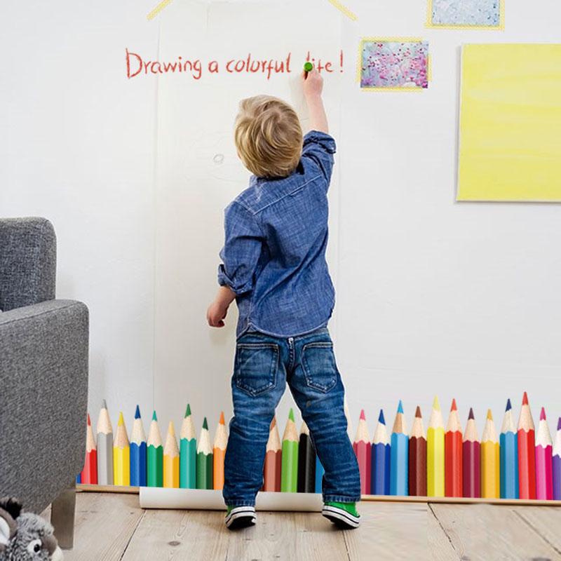 [Wall sticker] Colorful Pencil wall stickers for kids rooms nursery children vinyl decals murals hom