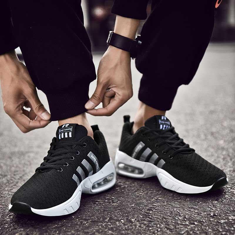 39-47 Men Mesh Sneakers Wear-resistant Outdoor Basketball Shoes Deodorant Lightweight Running Shoes