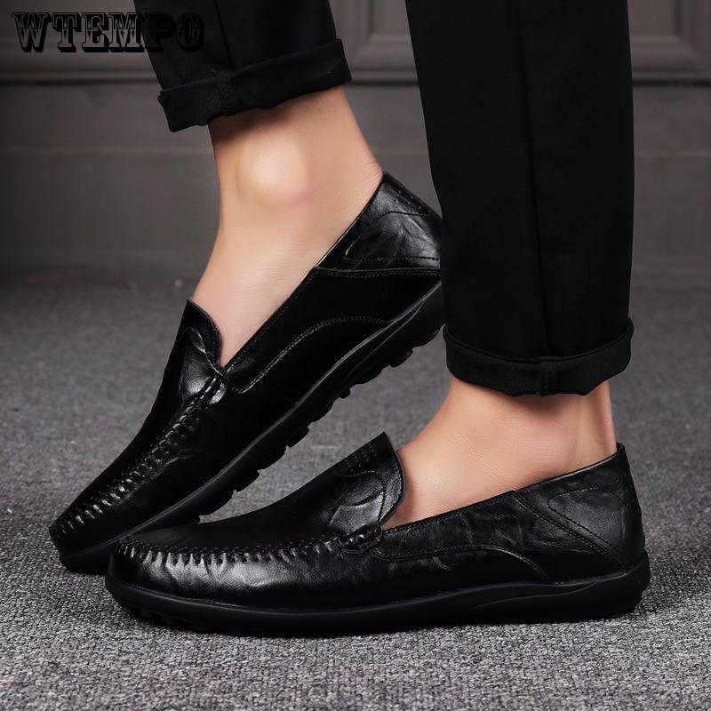 Fashion Trend Slip on Walking Comfortable Large Size Men's Peas Casual Shoes