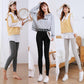 80-150 Kg Plus Velvet Thickened High-waisted Leggings for Women's Outer Wear Plus Size Thermal Pants Students Korean Version of Slim Cropped Trousers