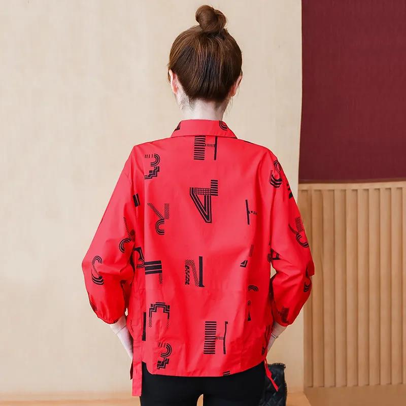 Vintage Autumn Ladies Jacket Flower Print Women Fashion Zipper Up Long Sleeve Casual Coat Slim Basic Bomber Jackets