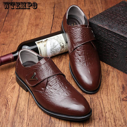 First Layer Cowhide Men's Leather Shoes Genuine Leather Business Suit Men's Leather Shoes Breathable Casual Men's Shoes
