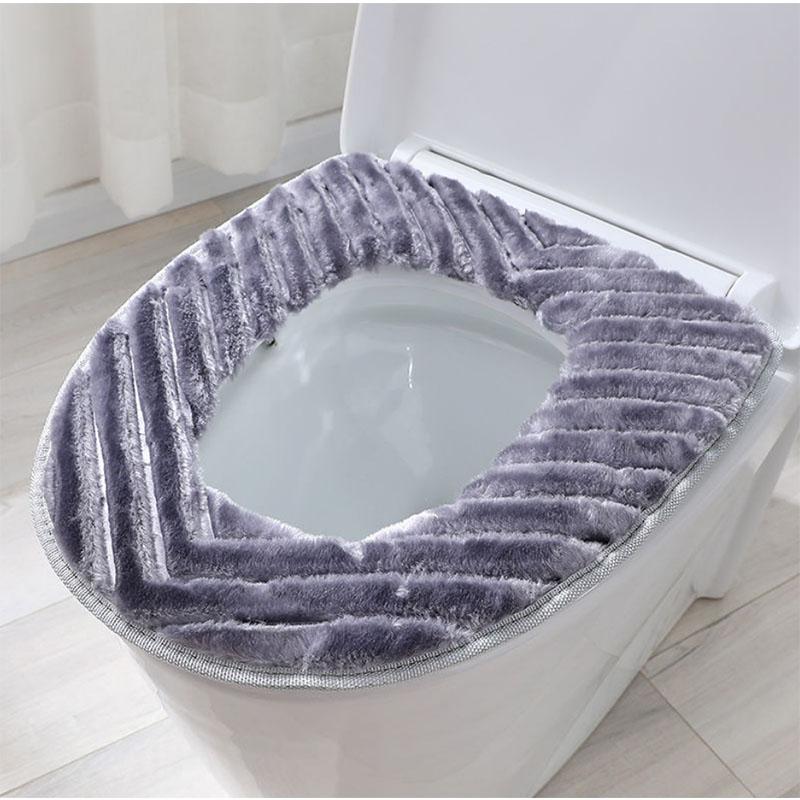Thin Toilet Seat Cushion Breathable Outsourcing Style Household Toilet Cover Universal Zipper Toilet Gasket