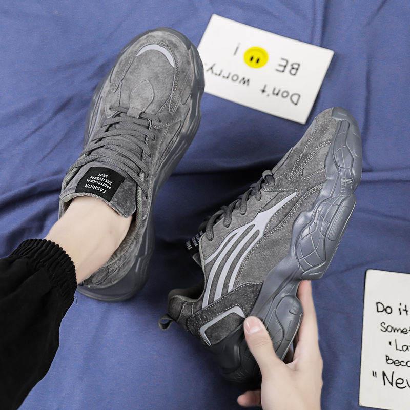 Plus Size 39-44 Summer Men Leather Sneakers Anti-Slippery Breathable Basketball Running Shoes Non-slip Comfortable Shoes