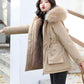 Pai Overcome Women's Padded Jacket Plus Velvet Thickening Was Thin In The Long Section Down Padded Jacket Short Winter Jacket