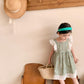 Spring and Summer Girl's Printing Lovely Skirt Baby Lace Shoulder Skirt Children's Dress Idyllic Style