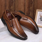 Vintage Design Men's Casual Leather Shoes High Quality Elegant Formal Wedding Casual Shoes Men Light Slip on Office Oxford