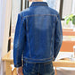Mens Denim Jacket Trendy Fashion Hip Hop Streetwer Ripped Denim Jacket Men Jeanc Jacket Cowboy Coats