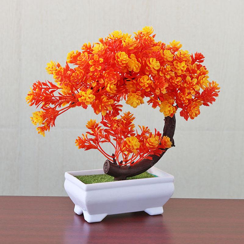 Fake Flower Potted Plant Decoration Living Room Bedroom Flower Arrangement Potted Plant Simulation Flower Set Bonsai Cabinet Decoration Decoration