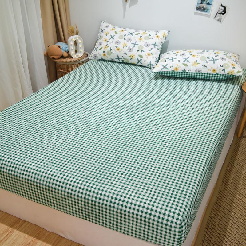 Mattress Protector Bedding Three-piece Set Cotton Thick Printed Bedspread