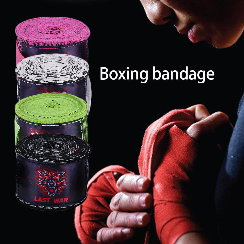 Printing Style Sports Boxing Gloves Strap Sanda Muay Thai Boxing Bandage