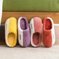 Winter Couple Cotton Slippers Household Indoor Non-slip Wear-resistant Slippers Plush Warm Home Cotton Shoes
