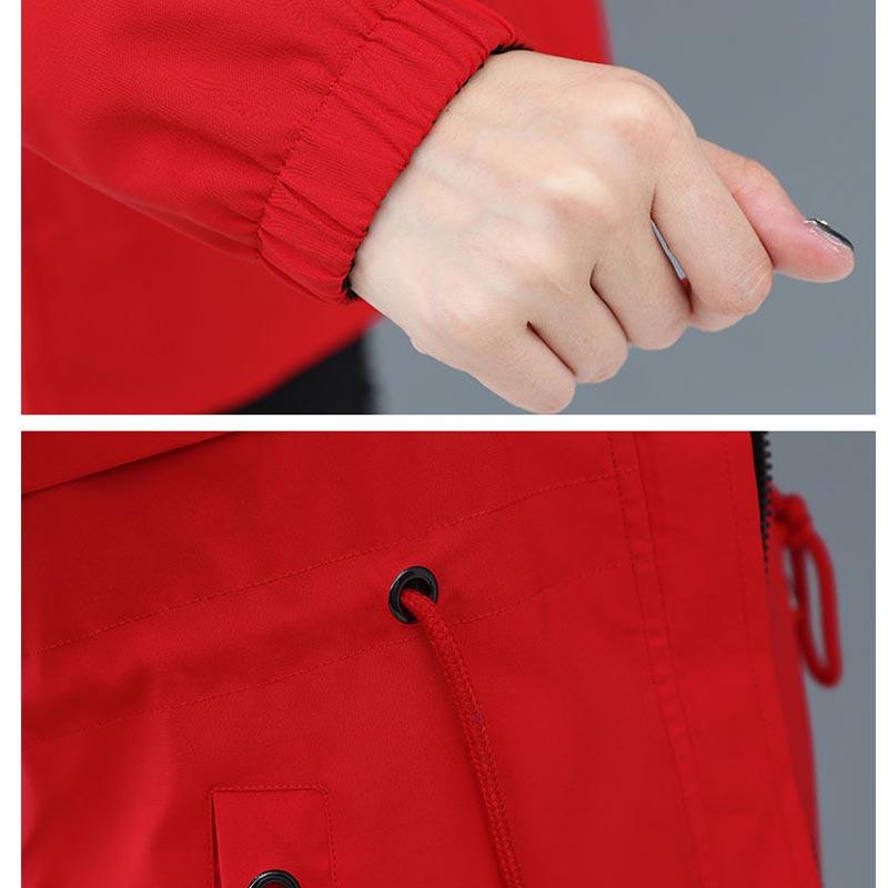 Reversible Mid-length Spring and Autumn Coat Women's Large Size Loose Jacket All-match Raincoat