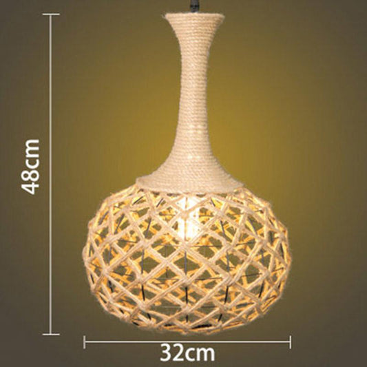 Nostalgic Retro Industrial Style Clothing Store Internet Cafe Bar Table Restaurant Shop Decorative Light  Hemp Rope Chandelier