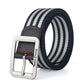 Striped Contrast Military Training Punk Unisex Belt