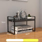 Desktop Shelf Desk File Storage Rack Bay Window Table Multi-layer Wrought Iron Desk Kitchen Finishing Shelf Divider Single Layer
