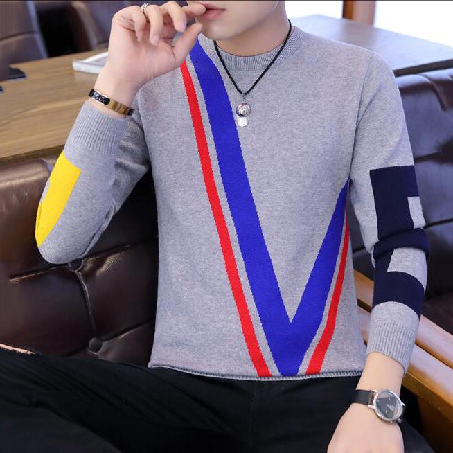 Casual Pullover Men Sweater Autumn Shirt Jersey Clothing Pull Sweaters Mens Fashion Male Knitwear