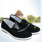 Black Cloth Shoes Men Casual Comfortable Flat Canvas Shoes