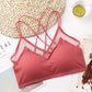 Graphene Ice Traceless Underwear Women's Bra Gathered Without Steel Ring Sports Sexy Lace Suspender Beautiful Back Woman