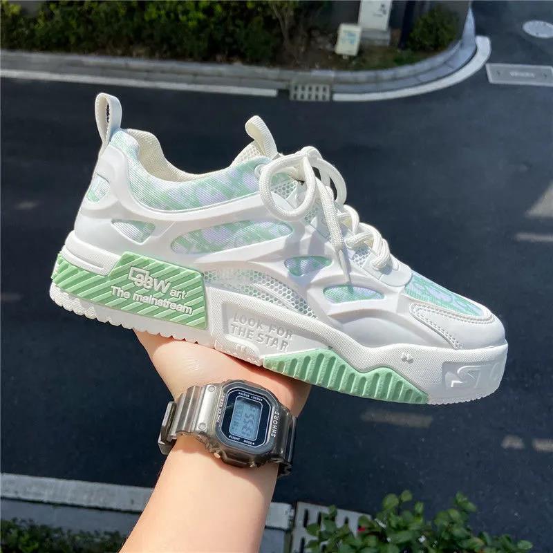 Autumn Breathable Sneakers Men's All-match Trend Casual Student Mesh Shoes Men's Korean Version of The Trendy Shoes Men's Shoes