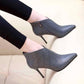 Genuine Leather Boots Women Shoes Platform High Heel Boots Leather Ankle Boots Sexy Female Footwear