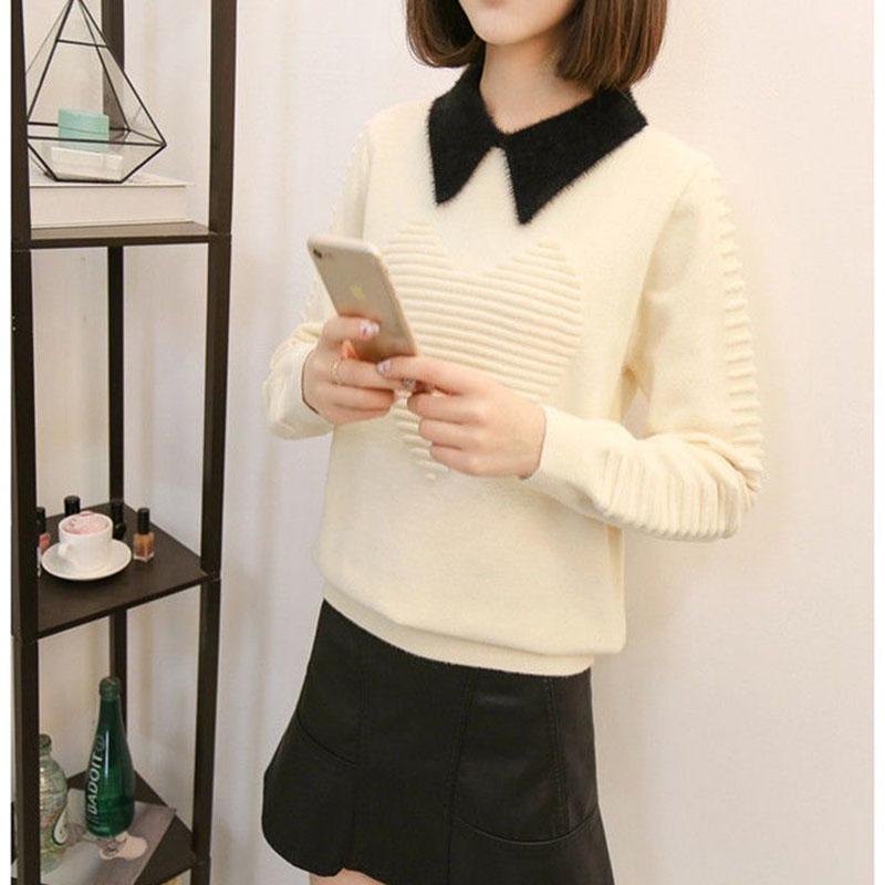 Autumn and Winter Loose Sweater Fashion Casual Bottoming Shirt Simple and Versatile Women's Top