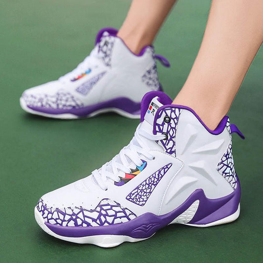 Men Shockproof  Sneakers High-top Basketball Shoes Breathable Women Running Shoes Tactical Boots