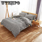4pcs Home Textile Simple Bedding Sets Duvet Cover  Flat Bed Sheet Queen/king Bedclothes Soft Pillowcases