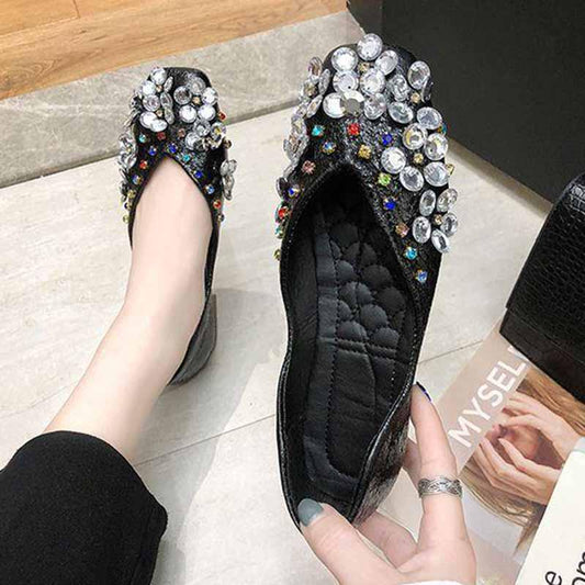 Plus Size 35-40 Summer Women Outdoor Shallow Mouth Flat Bohemian Beach Wear-resistant Non-slip Office Lady Lace PU Leather Shoes